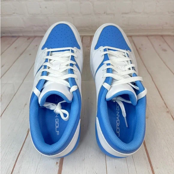 Nike Jordan NU Retro 1 Low White University Blue Golf Shoes Size 12 FZ4153-101 - Picture 7 of 10
